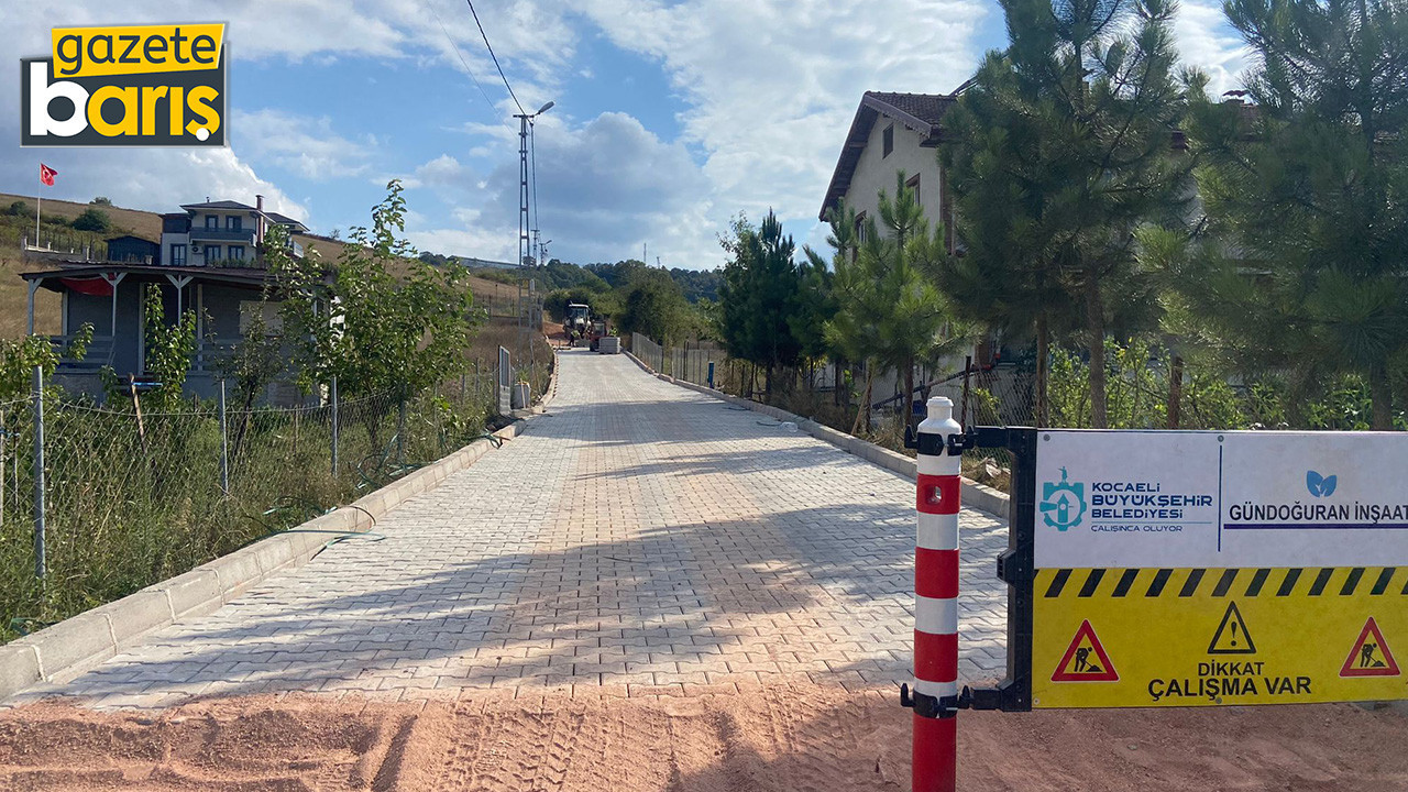 Kocaeli'nin köylerinde yol bakımı