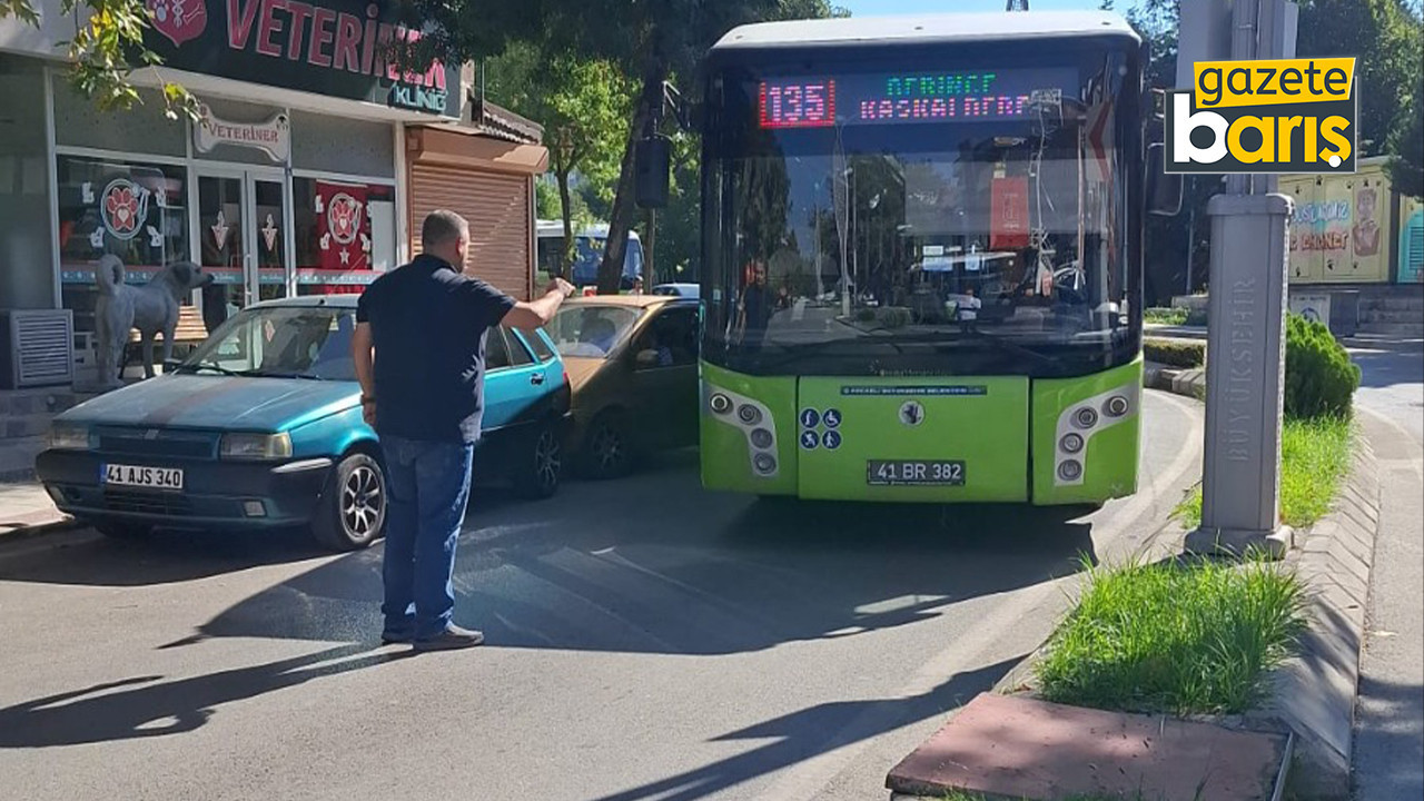 İzmit’teki caddede belediye otobüsü şoförlerine işkence! Yolcular mağdur