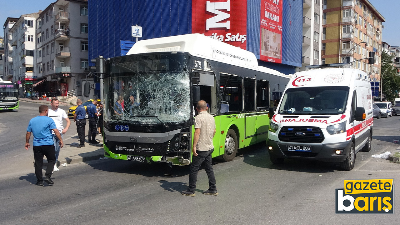 Otobüste korku dolu anlar: Çok sayıda yaralı