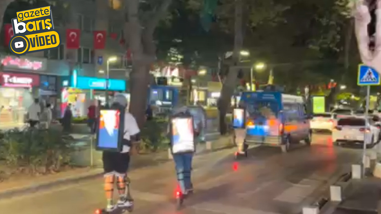 Yürüyüş Yolunda dikkat çeken konvoy!