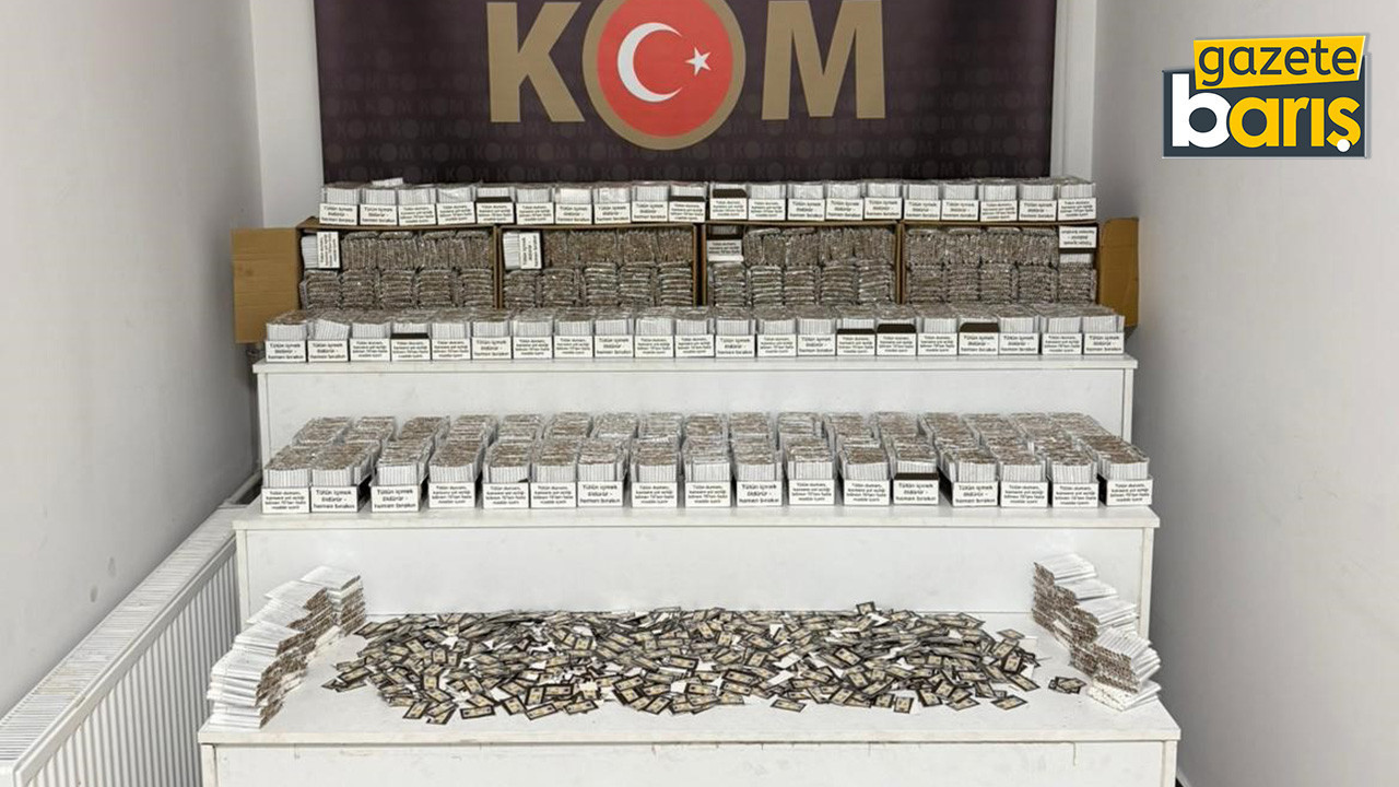 Gölcük'te kaçak makaron operasyonu