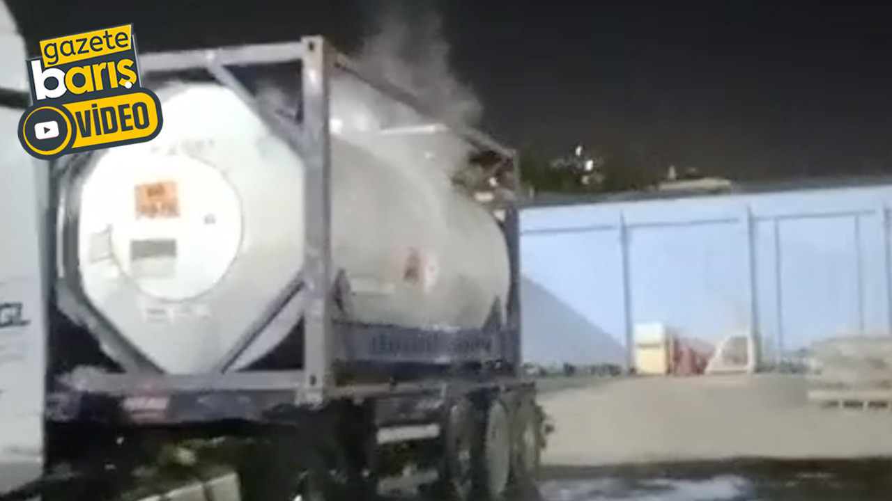 Polisan’da tanker patladı işçiler böyle kaçtı!