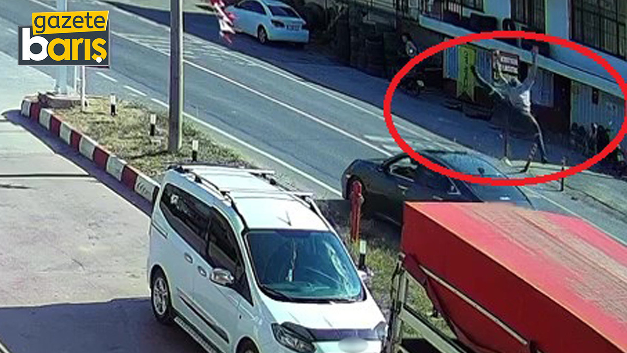 Kandıra’da Alkollü sürücünün çarptığı yayayı zıplaması kurtardı