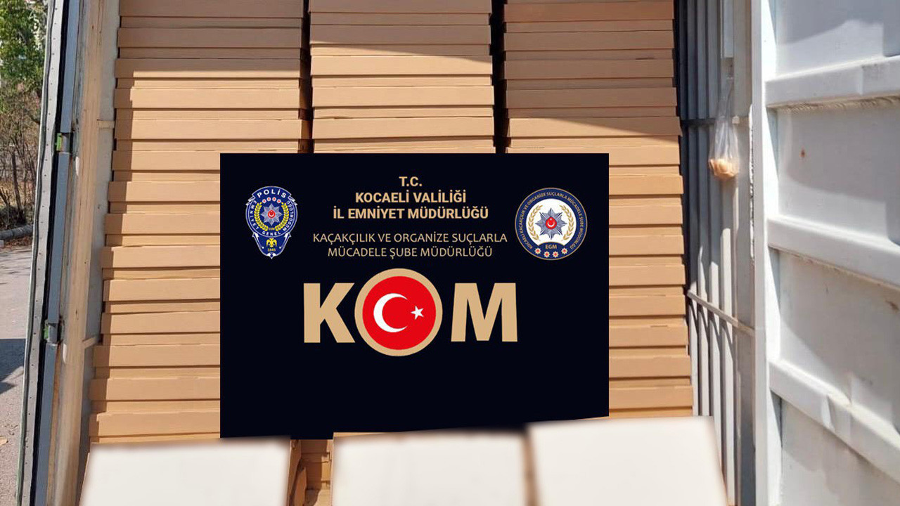 Kocaeli'de kaçak sigara operasyonu