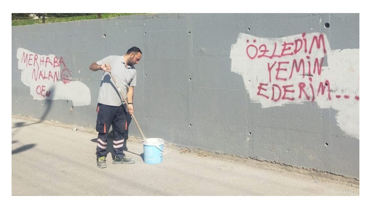 Kocaeli’de “Özledim yemin ederim” yazısına belediyeden ince yanıt