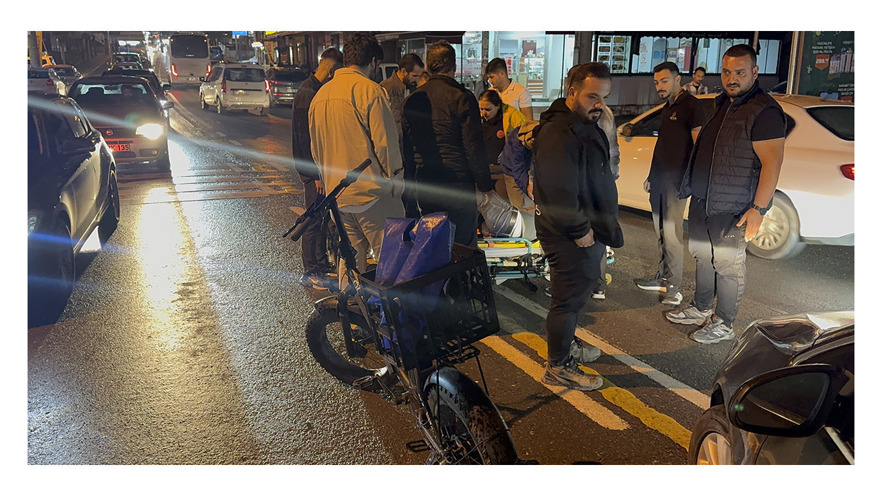 Kocaeli'de otomobil ile elektrikli bisiklet çarpıştı: 1 yaralı
