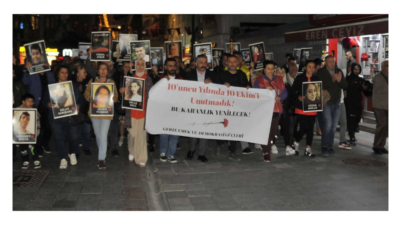 10 Ekim’de hayatını kaybedenler Gebze’de anıldı
