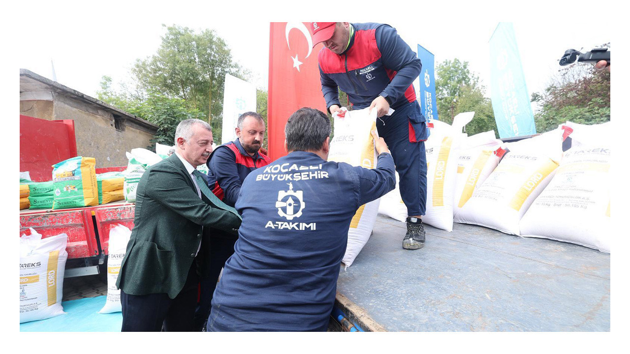 Kocaeli'de binlerce çiftçiye yem tohumu dağıtımı başladı
