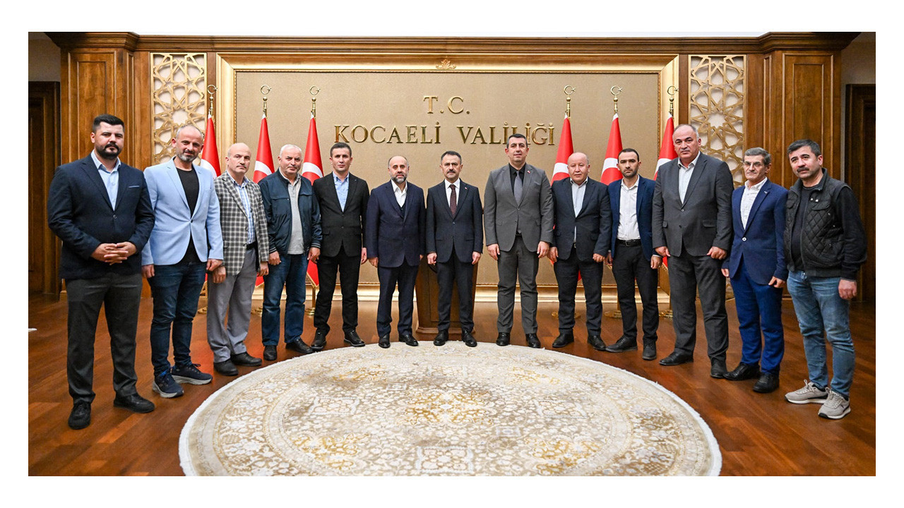 Kocaeli Tokatlılar Federasyonu, Vali Aktaş'ı ziyaret etti