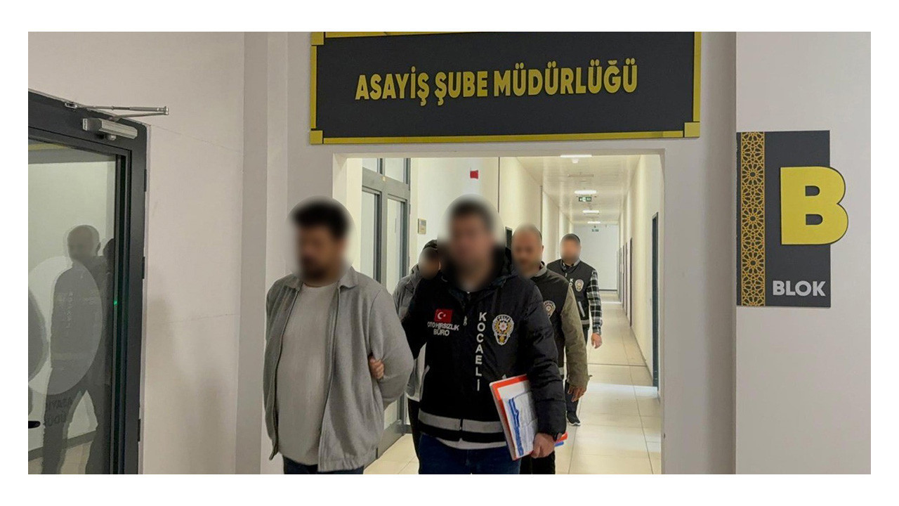 Kocaeli'de hırsızlık ve sahtecilik operasyonu: 3 tutuklu