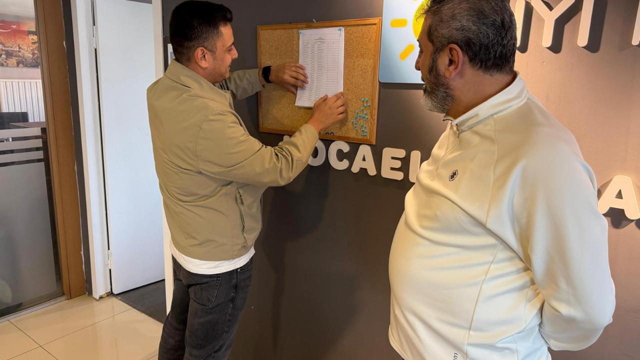 Kongre öncesi İYİ Parti Kocaeli’de delege listesi askıda