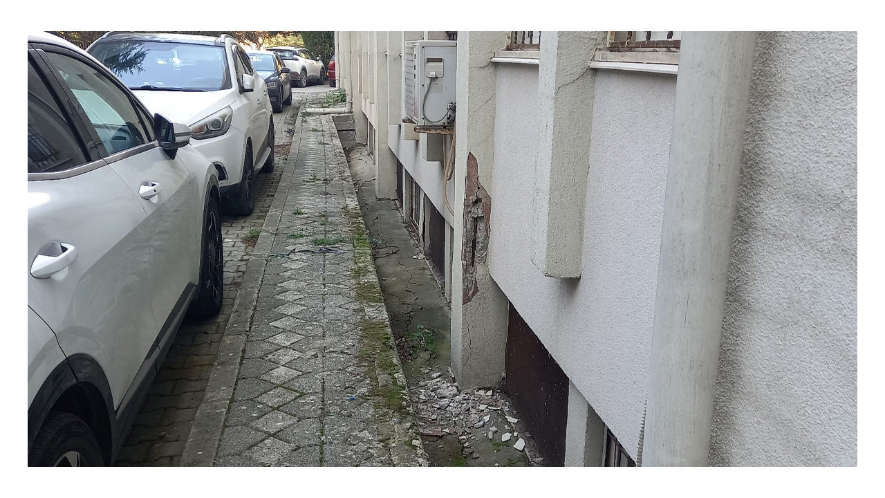 Kolonları dökülüyor: Gebze Milli Eğitim'de korkutan görüntü!