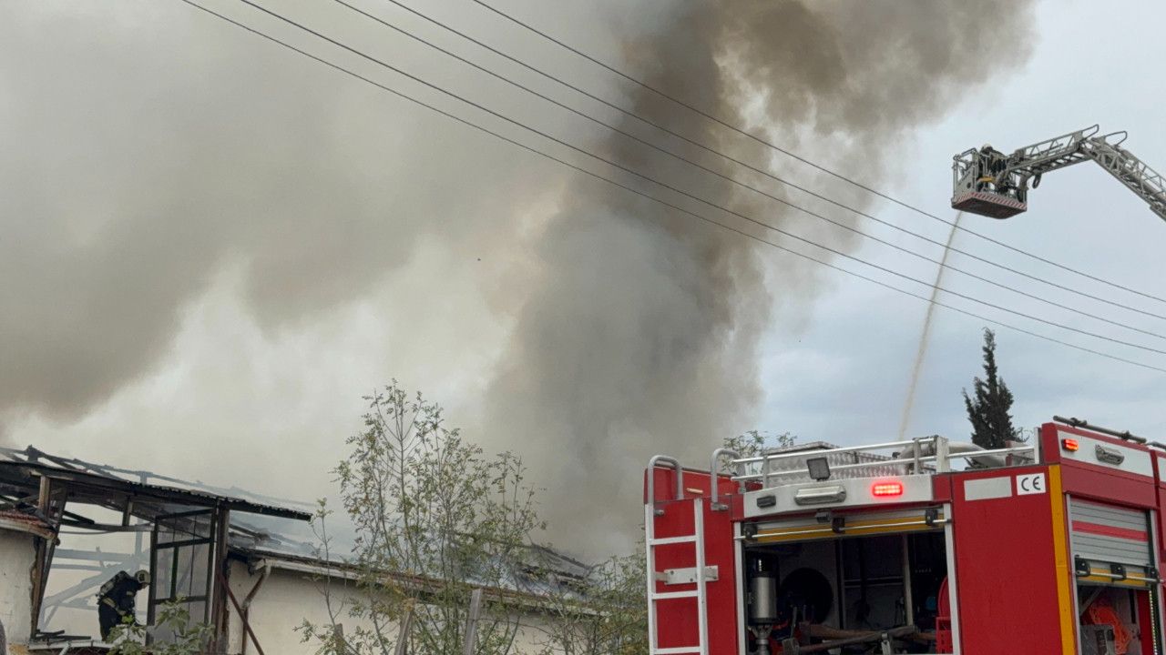 Kocaeli’de mermer atölyesinde korkutan yangın