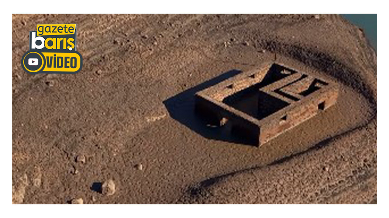 Yuvacık Barajı dip yaptı, eski köy gün yüzüne çıktı