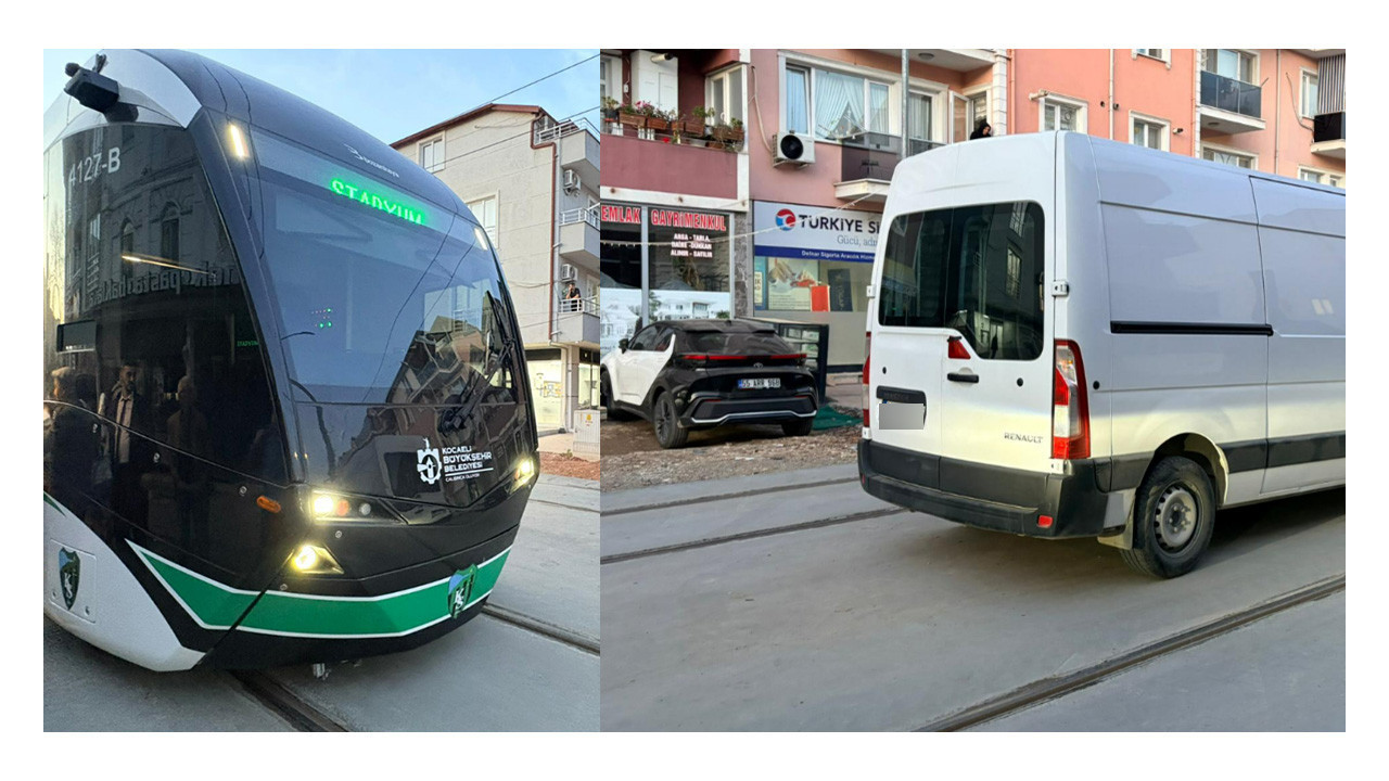 Sorumsuz sürücü stadyum tramvayını 15 dakika durdurdu!