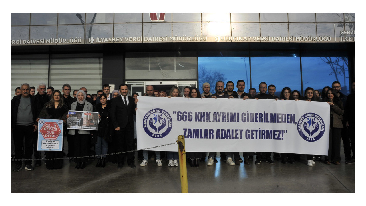 Gebze Vergi Dairesi memurları iş bıraktı