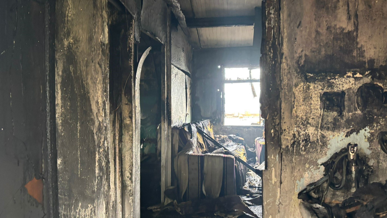 63 yaşındaki Asım Bal, mahsur kaldığı yangında hayatını kaybetti