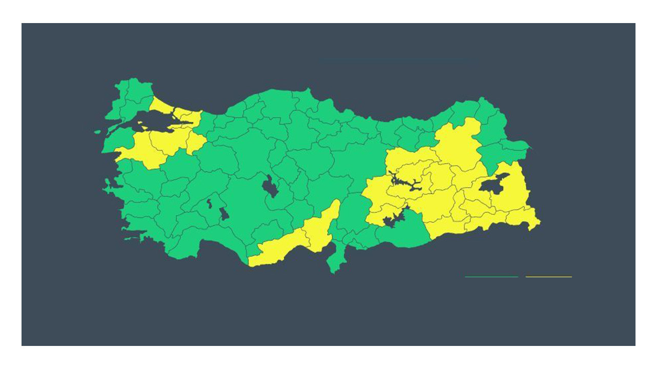 Kocaeli için sarı kodlu yağmur uyarısı!