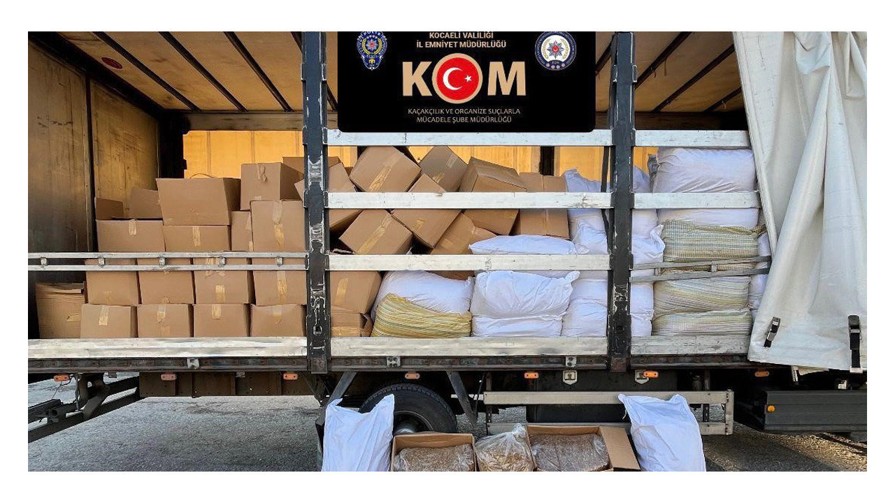 Kocaeli'de 5 milyon liralık kaçakçılık operasyonu