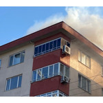 İzmit’te korkutan çatı yangını