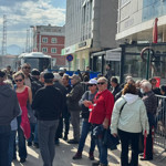 CHP’liler alana girmek için kuyrukta