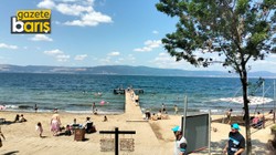 Karamürsel Altınkemer plajı cıvıl cıvıl
