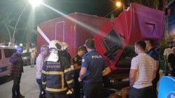 Kamyoneti yanmaktan böyle kurtardılar