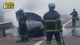 Kuzey Marmara’da araç yandı!
