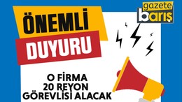 O firma 20 reyon görevlisi alacak