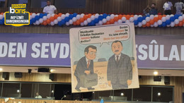 Üye rekoru kıran başkandan şov: AKP’de İmamoğlu ve Büyükakın’lı jammer pankartı