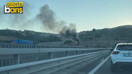 Kocaeli’de kamyon alev topuna döndü