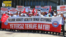 Kamu görevlilerinden toplu sözleşme eylemleri