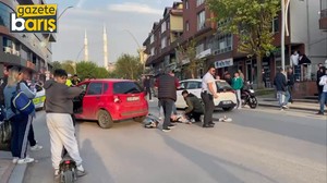 Körfez'de motosiklet ile otomobil çarpıştı: Yaralı var
