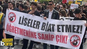 İzmit’te öğrenci eylemi! “Liseler biat etmez”