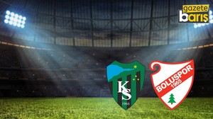 Kocaelispor - Boluspor canlı anlatım