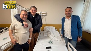 Kösali’ye hastanede moral ziyareti