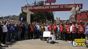 Gebze Sendikalar Birliği’nden grevdeki işçilere ziyaret