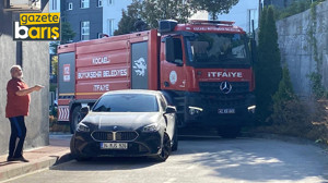 Hatalı park yangına giden itfaiye aracına geçit vermedi