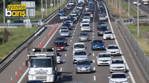 Bolu geçişinde yoğun trafik