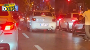 41 plakalı araçta twerk yaparak gezdi