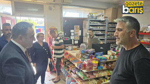 Anahtar Partililerden esnaf ziyareti