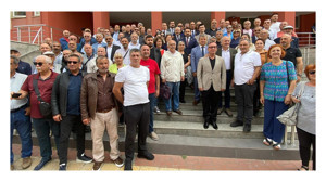 Gökhan Ercan mazbatasını almaya kalabalık gitti