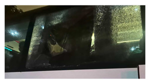 Kocaelispor taraftarlarına taşlı saldırı