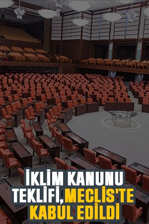 İklim Kanunu Teklifi, Meclis'te kabul edildi