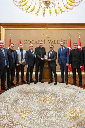 Vali Aktaş Hacıoğlu ve yeni yönetimi ağırladı