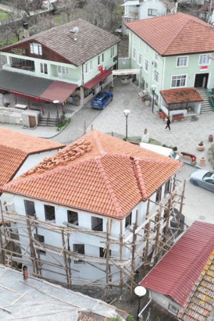 Saraylı’daki tarihi yapının restorasyonunda sona geliniyor