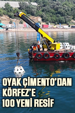 OYAK Çimento’dan Körfez’e 100 yeni resif