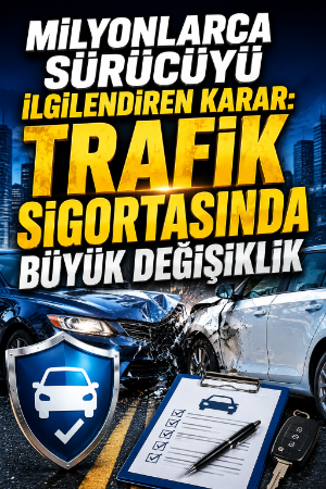 Milyonlarca sürücüyü ilgilendiren karar: Trafik sigortasında büyük değişiklik