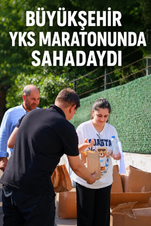 Kocaeli Büyükşehir YKS maratonunda sahadaydı