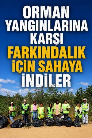 Orman yangınlarına karşı farkındalık için sahaya indiler